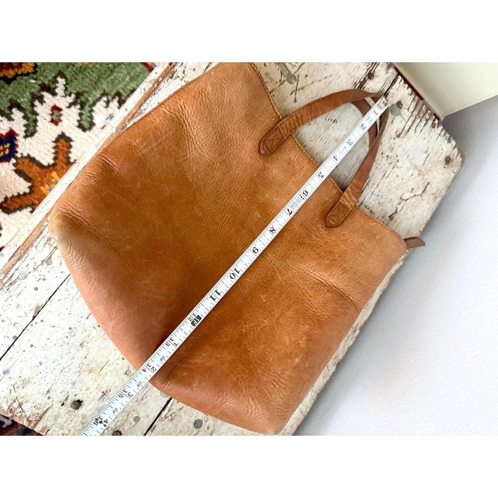 Madewell Medium Leather Transport Tote Crossbody‎ Bag English Saddle Leather - Picture 10 of 10